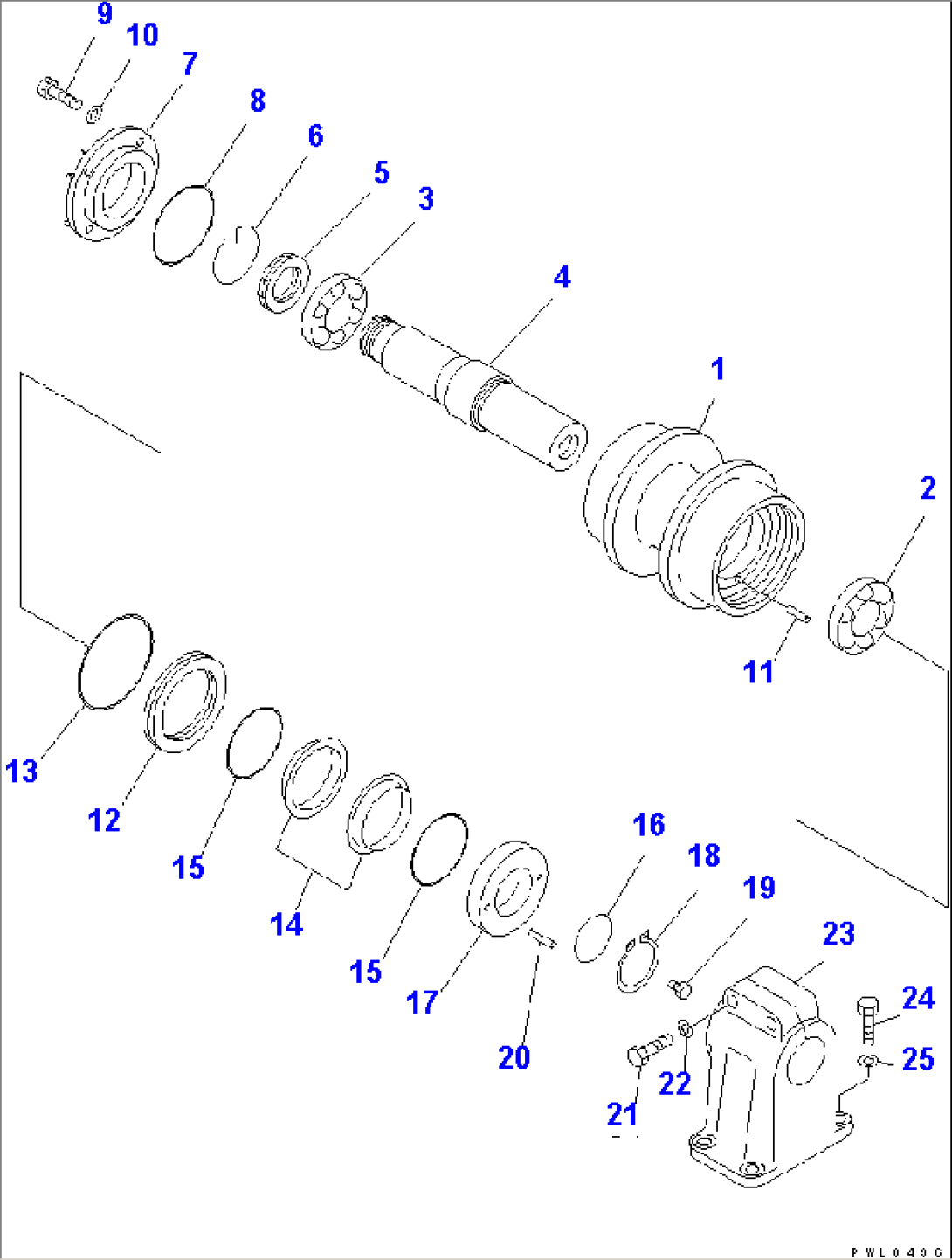 CARRIER ROLLER (COLD WEATHER (A) SPEC.)(#14413-15304)