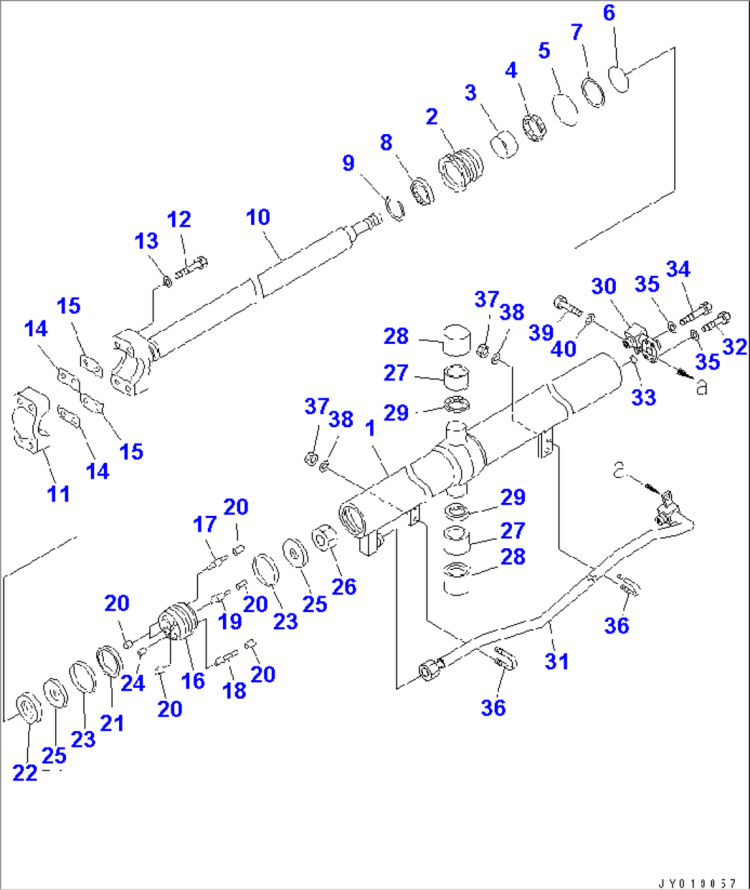LIFT CYLIDNER (FOR TRIMMING DOZER)(#60994-)