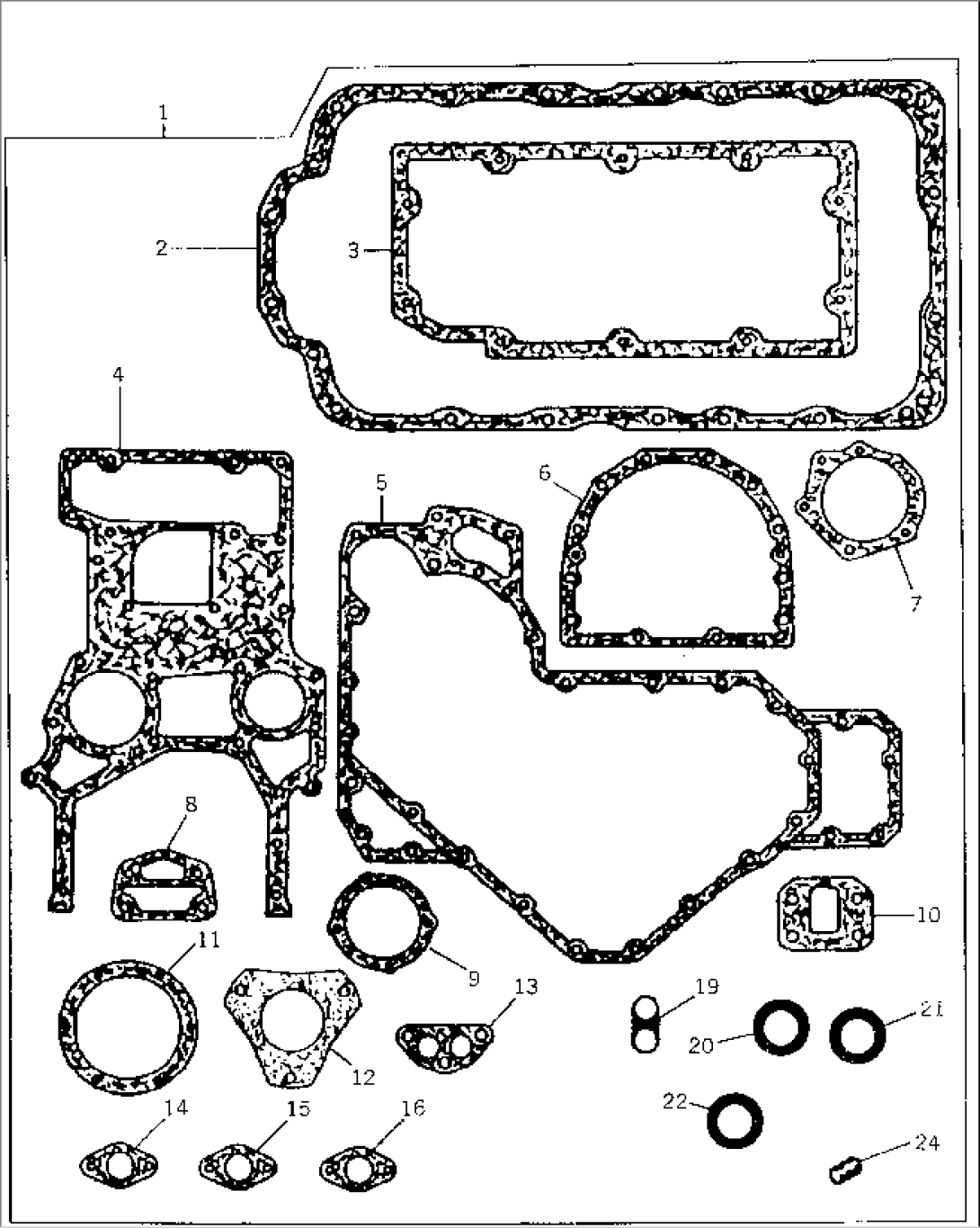 JOINTS AND GASKETS (BOTTOM SERVICE KIT)