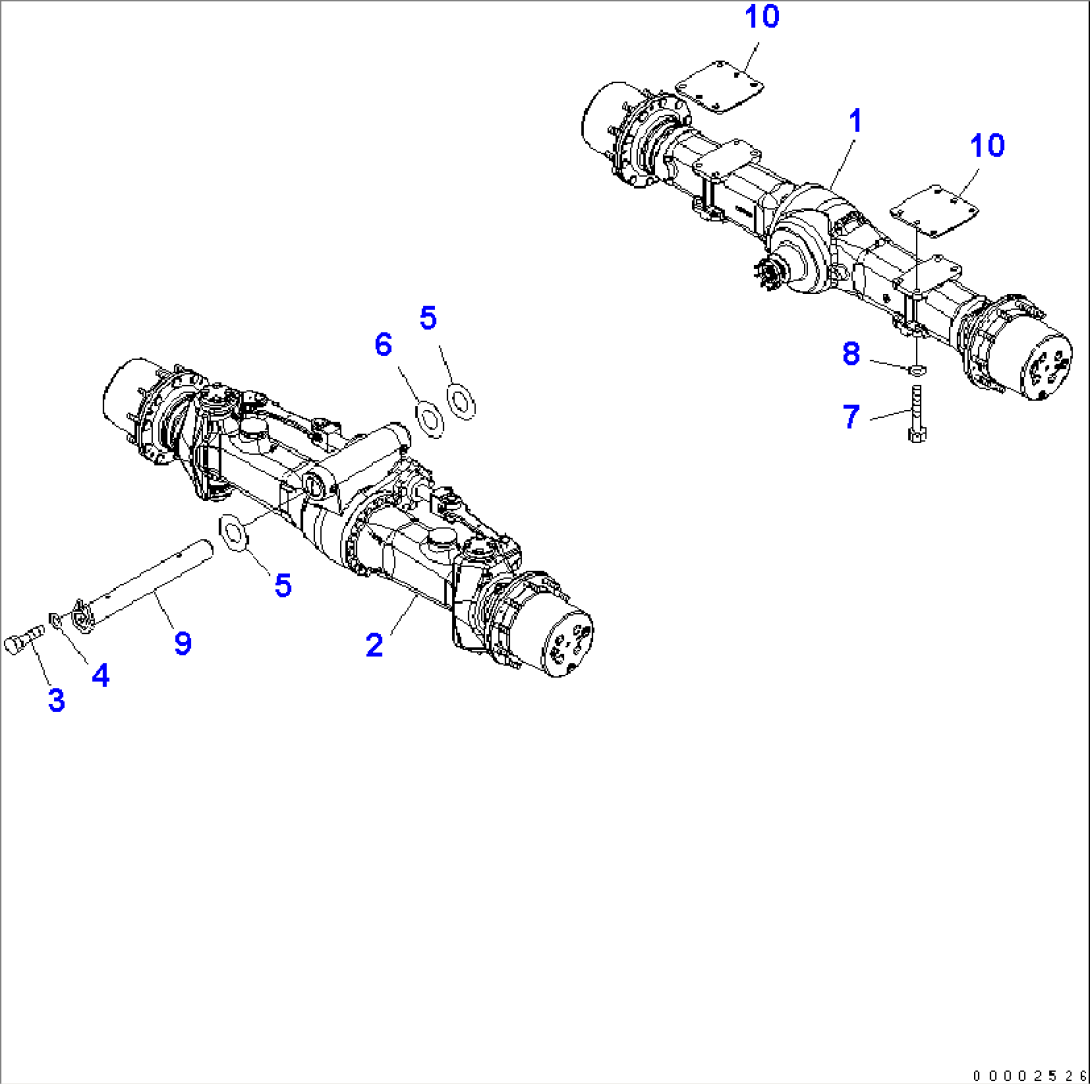 CHASSIS FRAME (2.50M WIDTH AXLE)