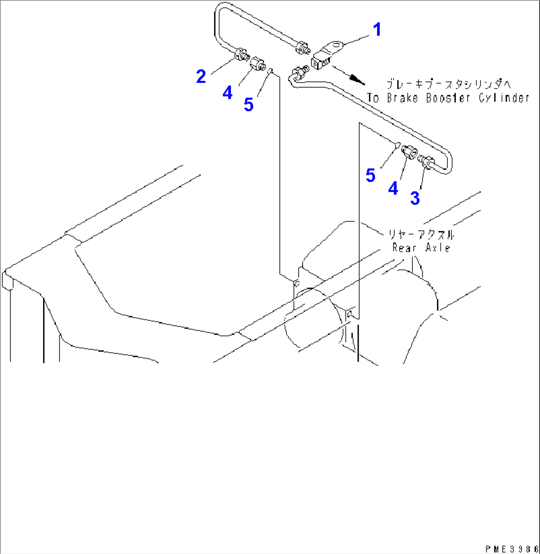 BRAKE PIPING (REAR BRAKE LINE)