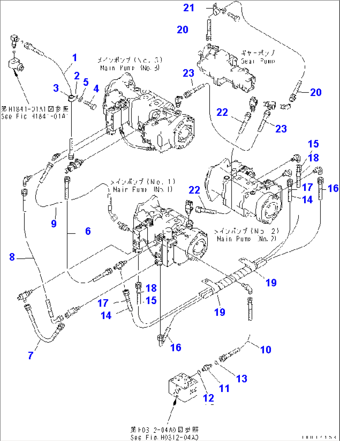 O.L.S.S. LINES (MAIN PUMP) (COLD WEATHER SPEC.)