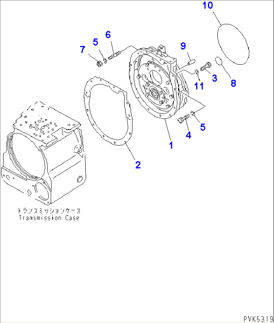 TRANSMISSION SUPPORT (FOR F3-R3 TRANSMISSION)