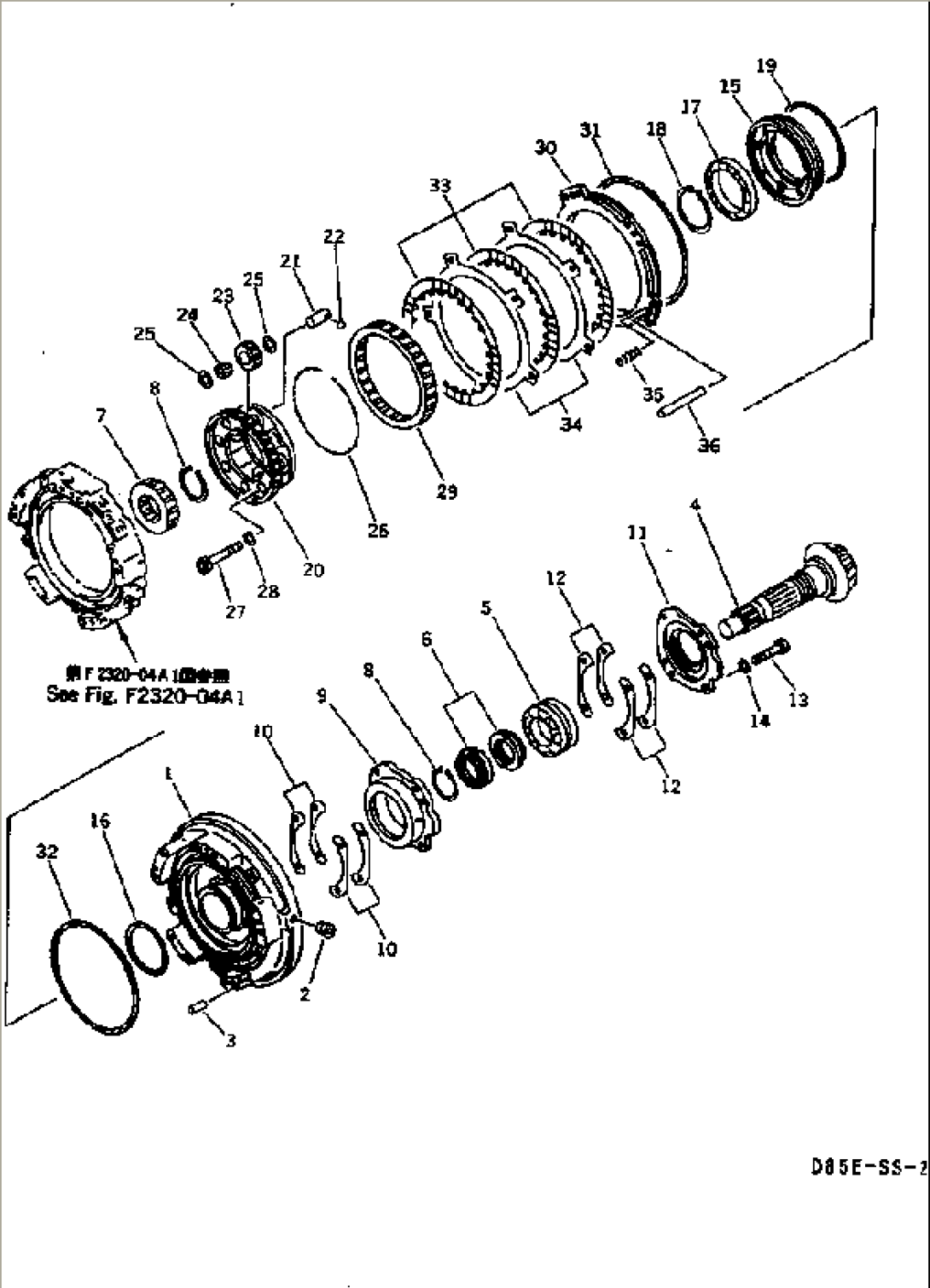 TRANSMISSION (1ST CLUTCH)(#3001-)