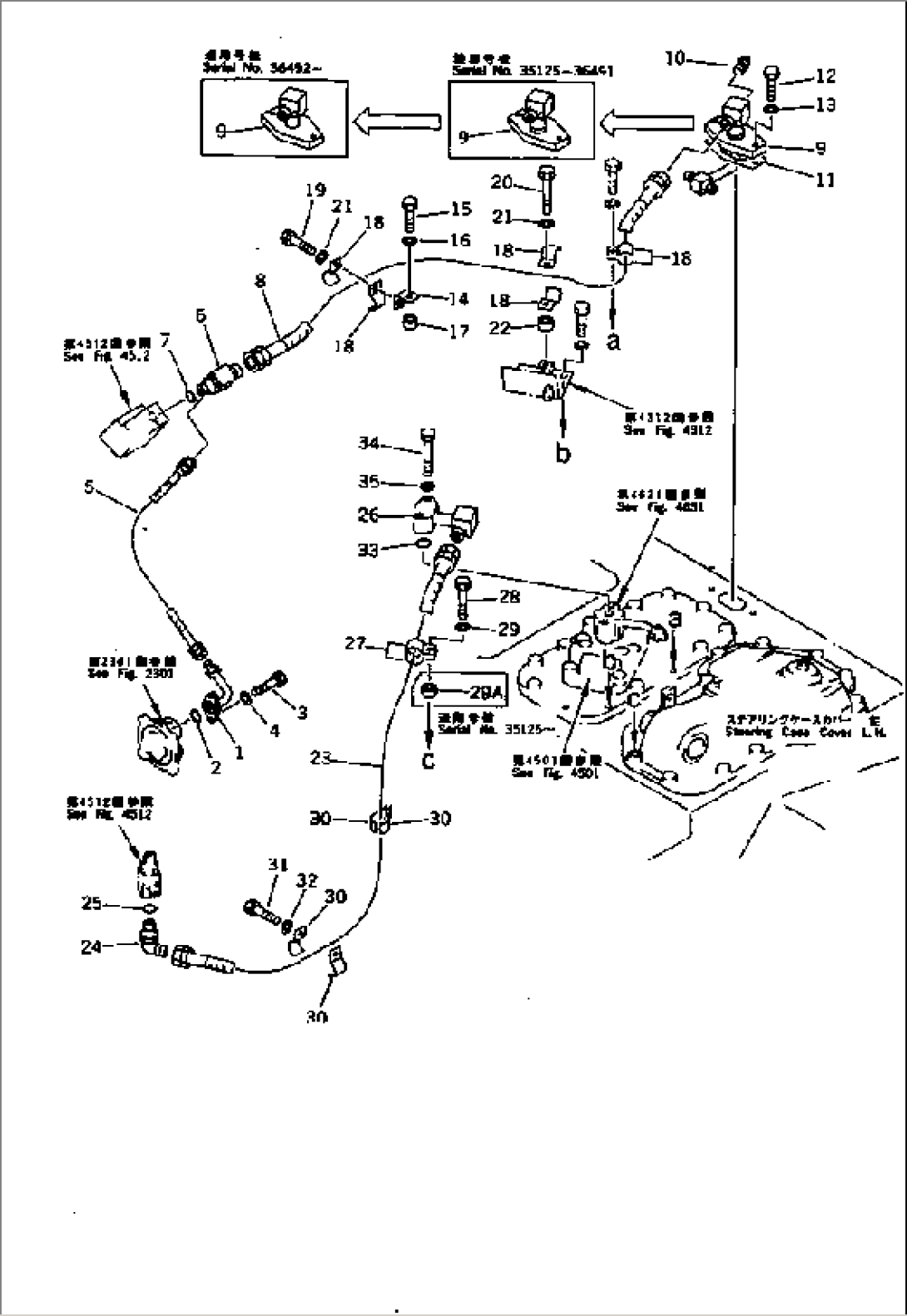 STEERING PIPING (3/3)(#35001-)