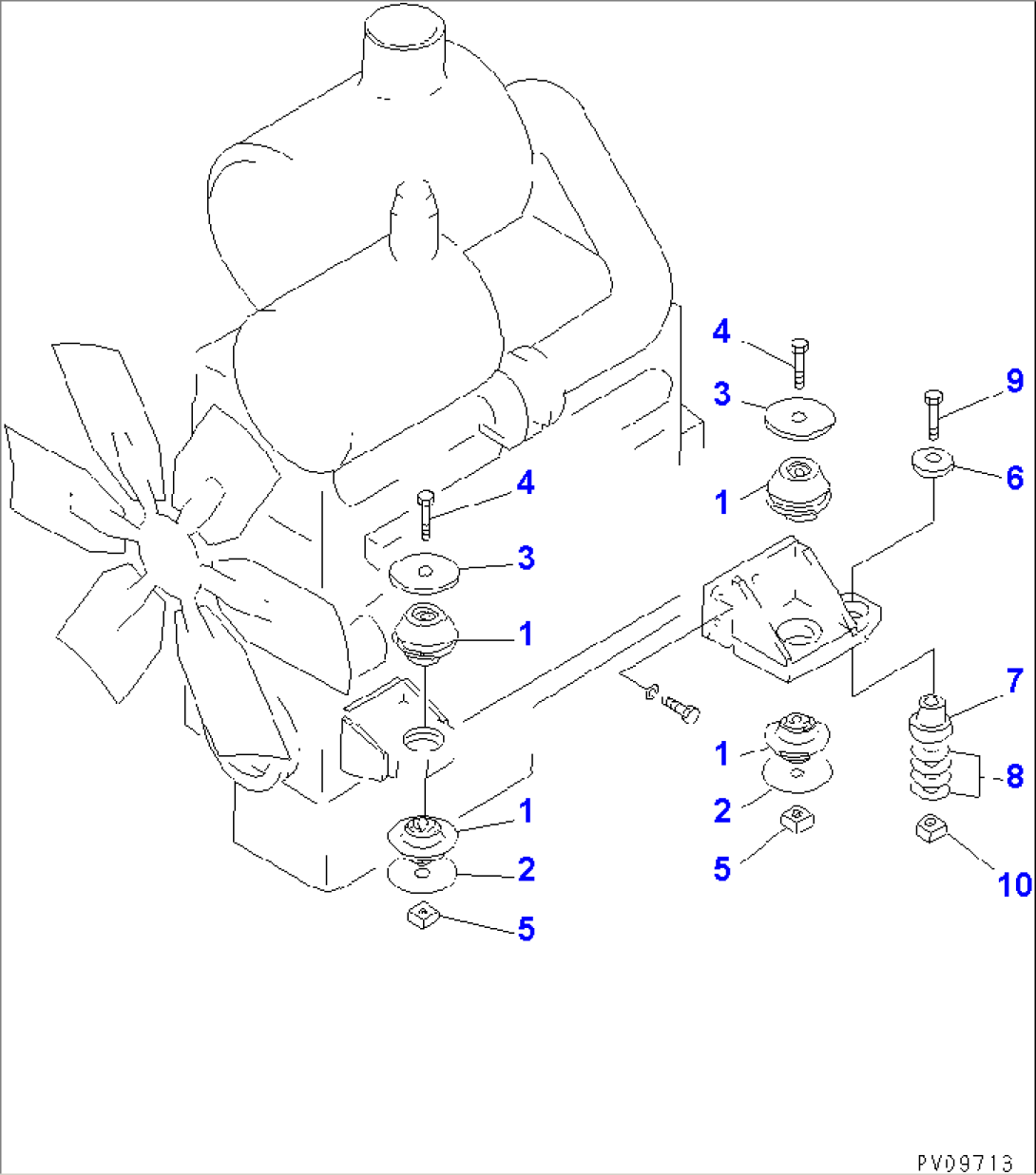 ENGINE MOUNTING PARTS