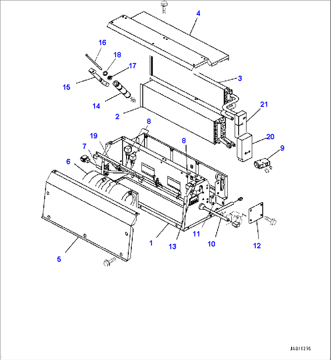 Cab, Air Conditioner Unit (#40001-)