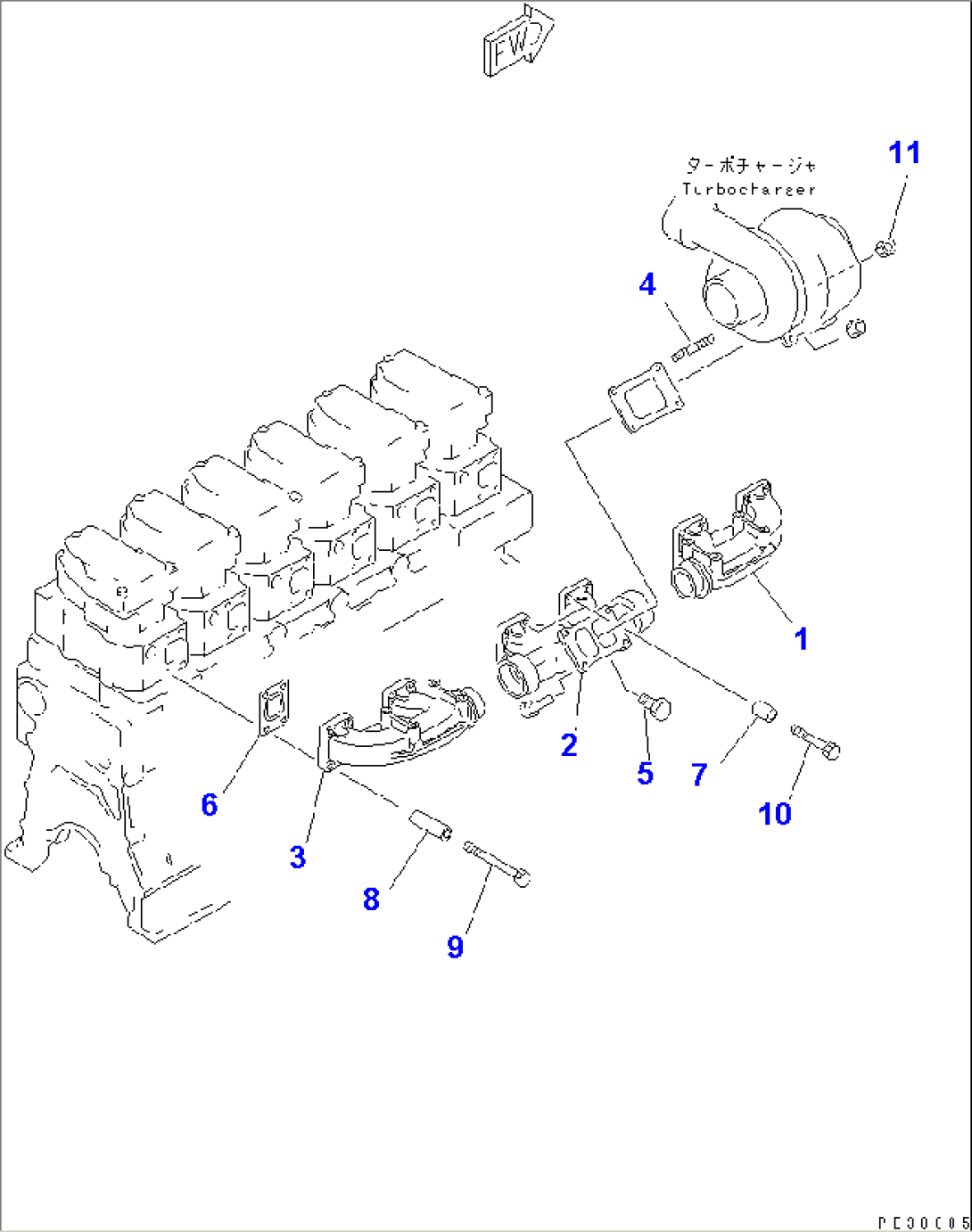 EXHAUST MANIFOLD(#17626-20038)