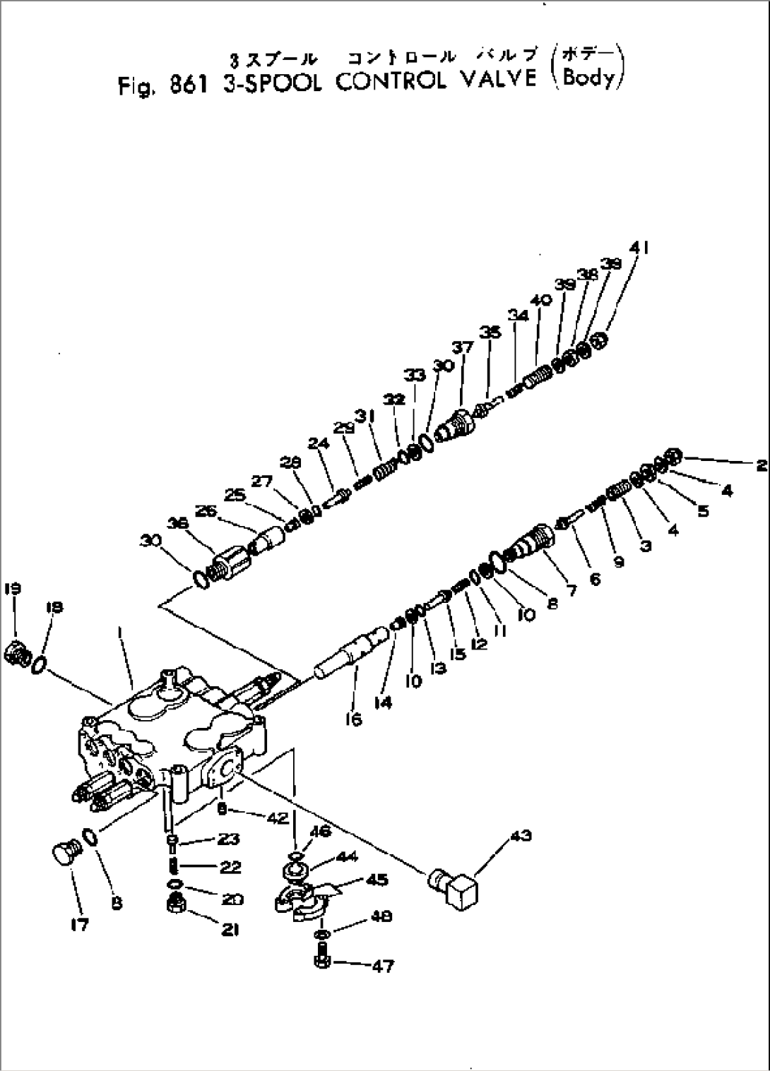 3-SPOOL CONTROL VALVE (BODY)