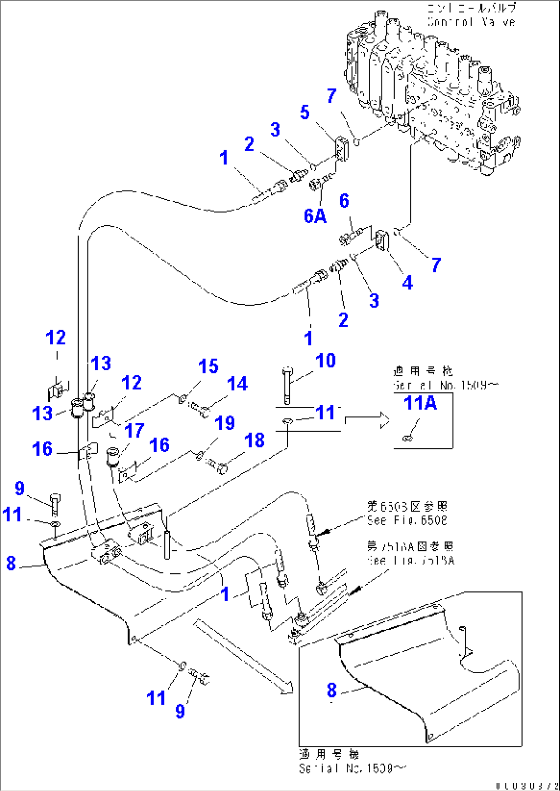 MAIN PIPING (CONVEYOR LINES) (1/2)(#1501-)