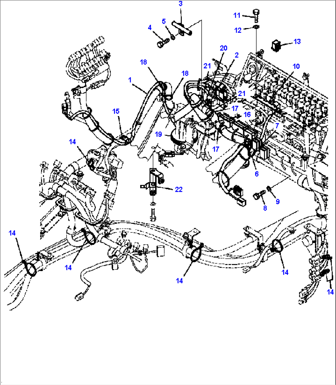 K4202-14A1 LOADER CONTROLS ADDITIONAL HARNESS (JOYSTICK STEERING)
