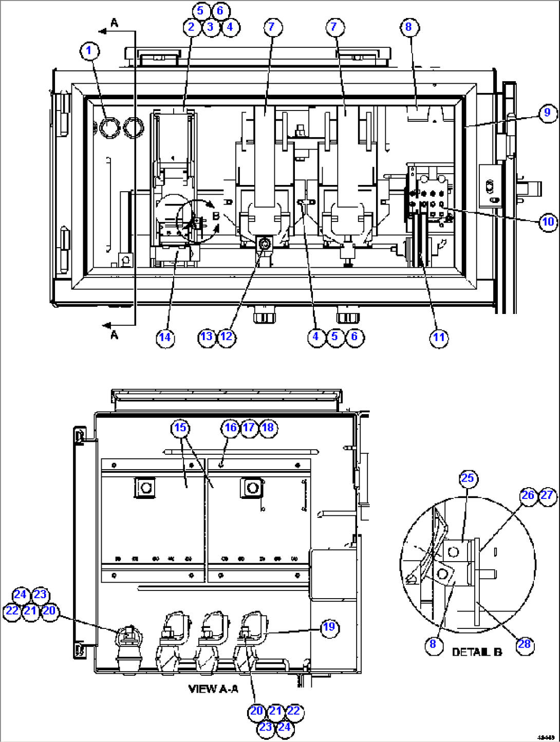 CONTROL CABINET - CONTACTOR BOX 58E-43-00020