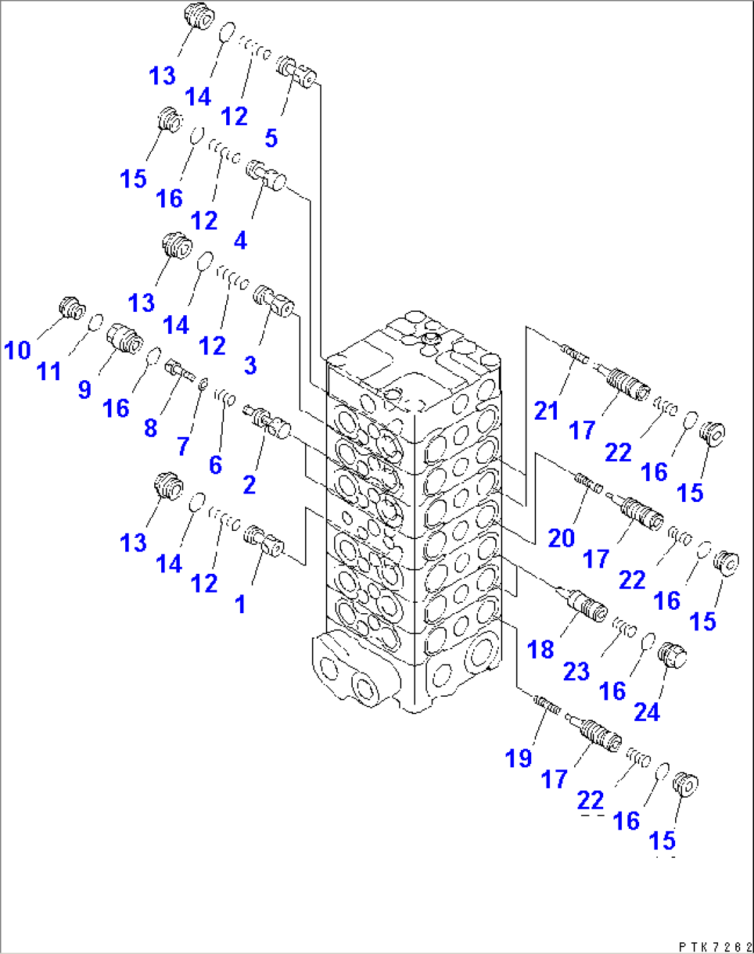 MAIN VALVE (7-VALVE) (3/13)(#5001-)