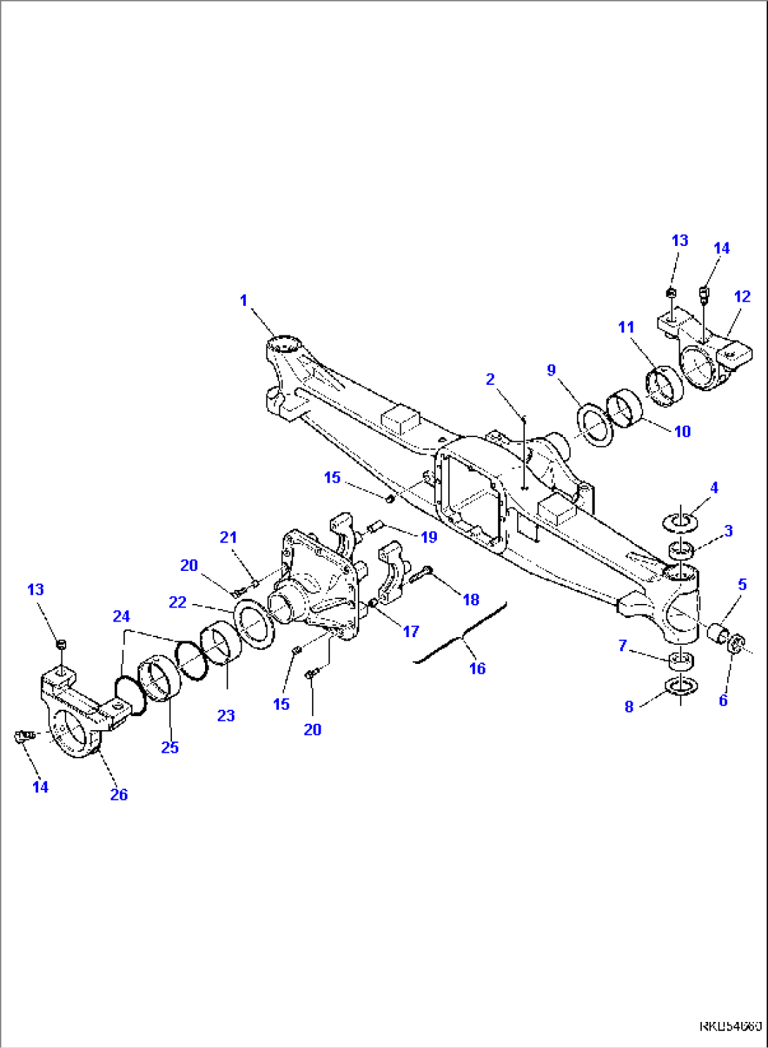 FRONT AXLE (1/7)