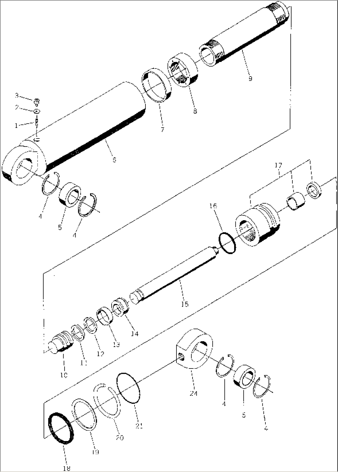 GAS SPRING (FOR TAIL GATE)(#61214-)