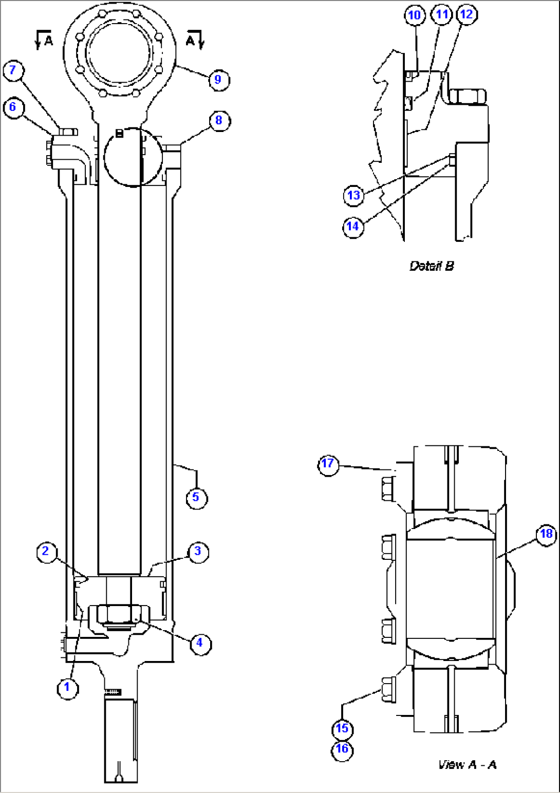 STEERING CYLINDER ASSEMBLY (ED4617)