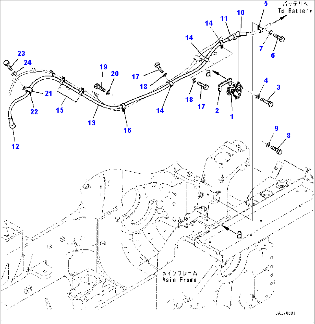 Electric Wiring Harness, Battery Cable (#3151-)