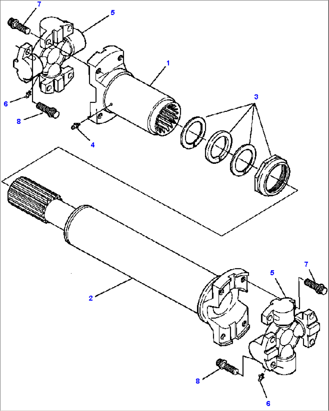 FIG NO. 3011A CENTER DRIVE SHAFT ROCKFORD