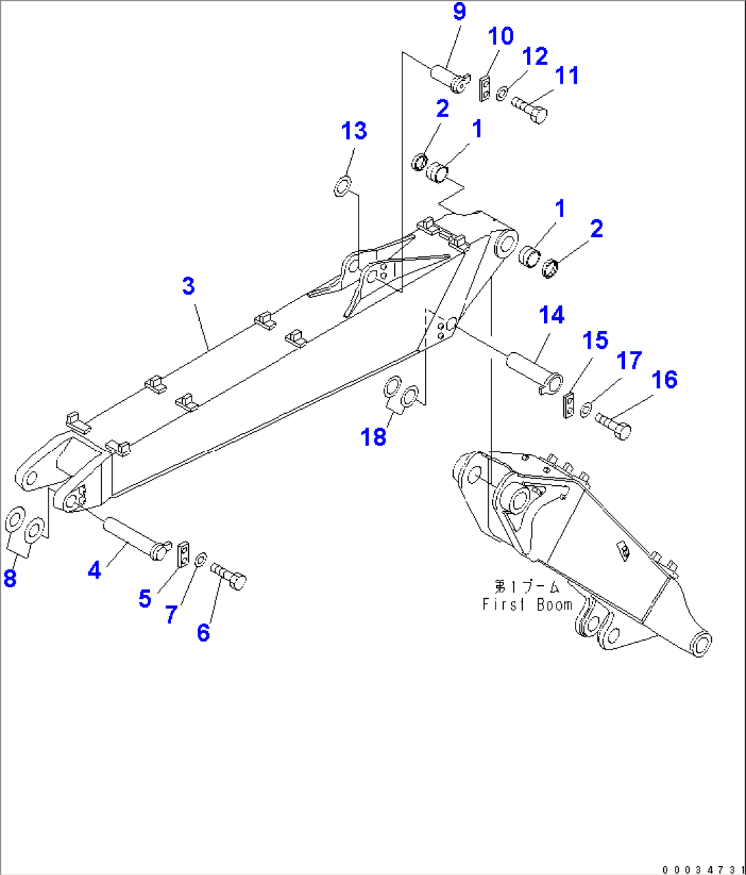 2-PIECE BOOM (FOR ROTARY ARM)