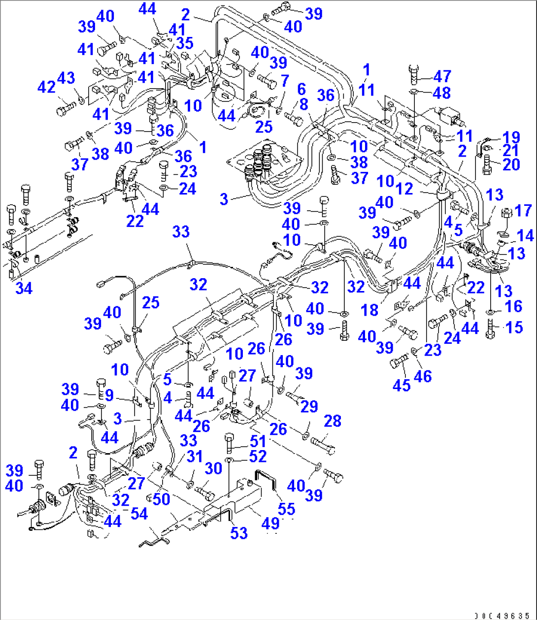 FRONT FRAME ELECTRICAL (REAR HARNESS)(#2001-2461)