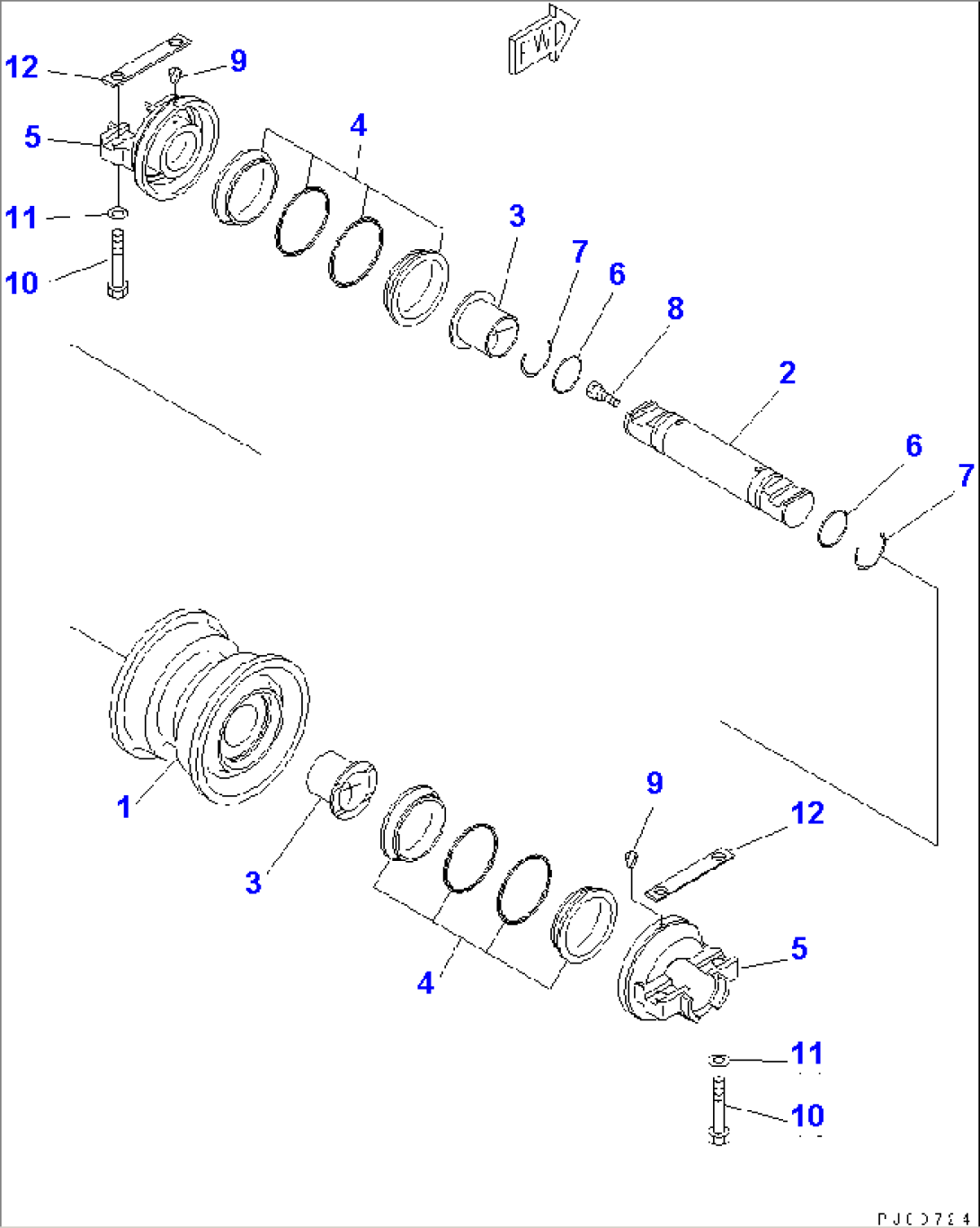 TRACK FRAME (TRACK ROLLER)(#42965-)