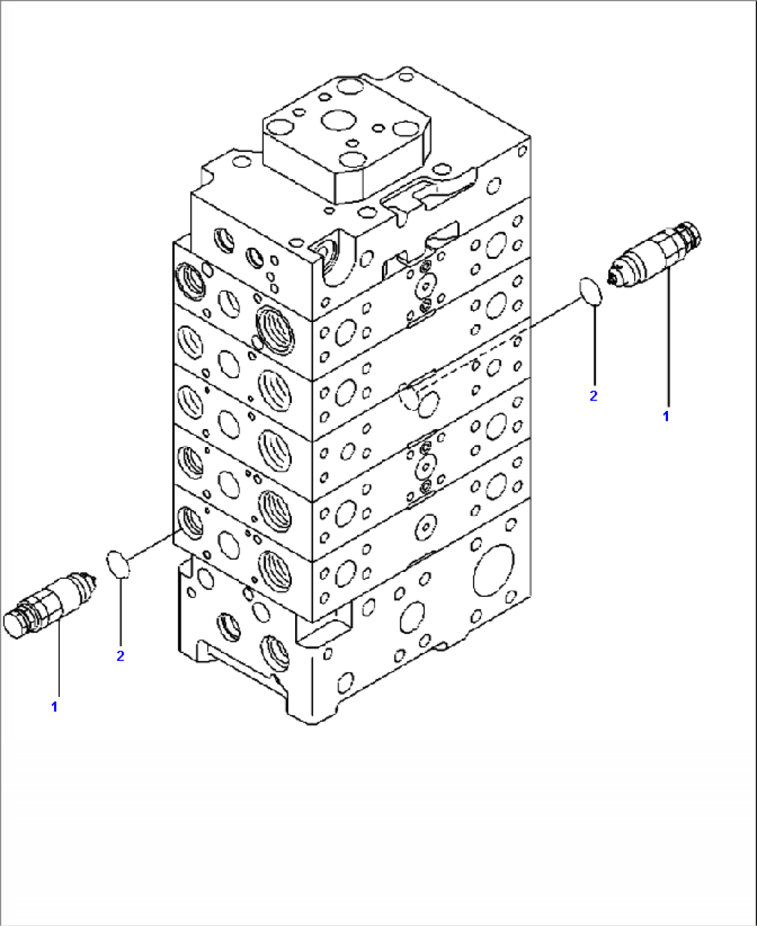 H0121-06B0 MAIN VALVE 3-SPOOL FOR ECSS (6/12)