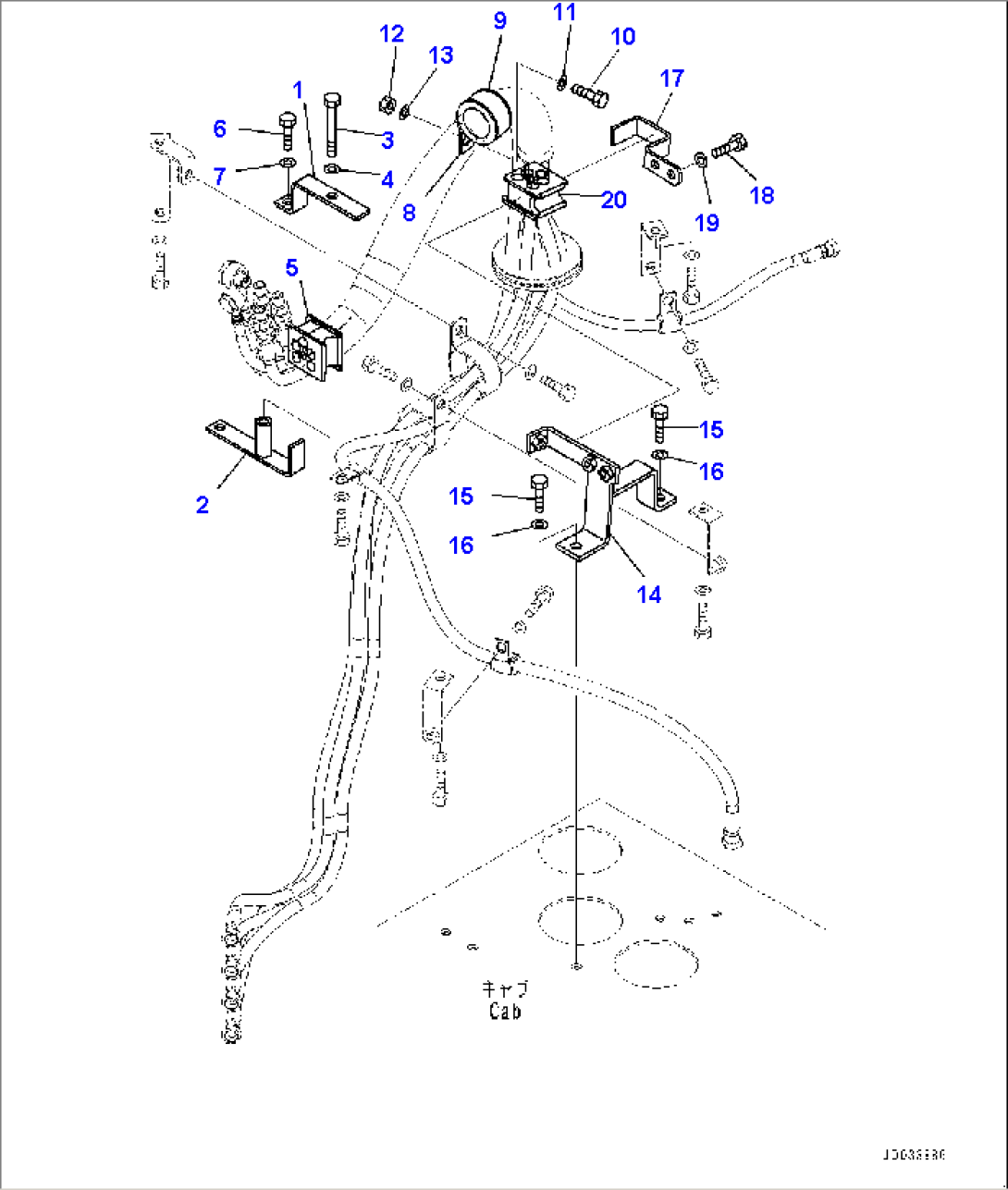 Loader Control Unit, PPC Piping (2/2) (#90047-)