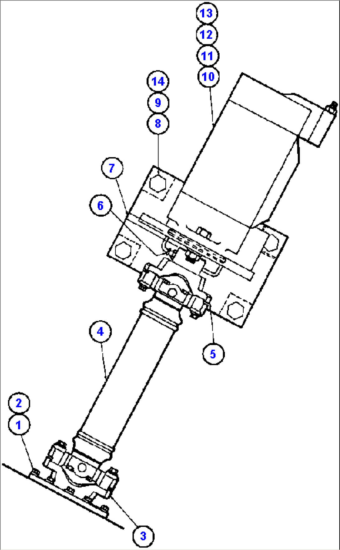 HOIST PUMP & U-JOINT INSTL