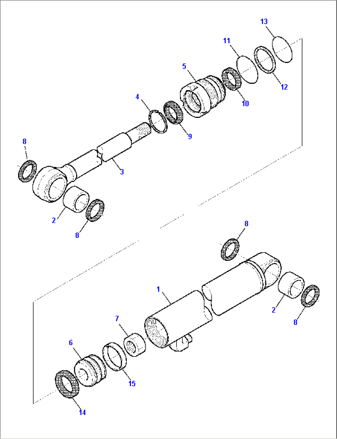 VARIABLE GAUGE UNDERCARRIAGE CYLINDER