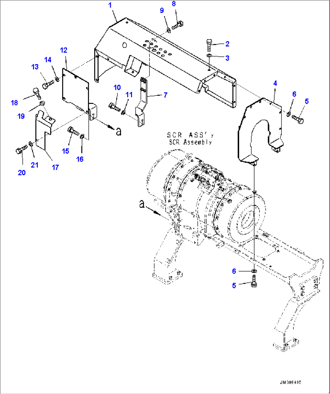 Exhaust Piping, SCR Assembly Wiring Harness (#10001-)