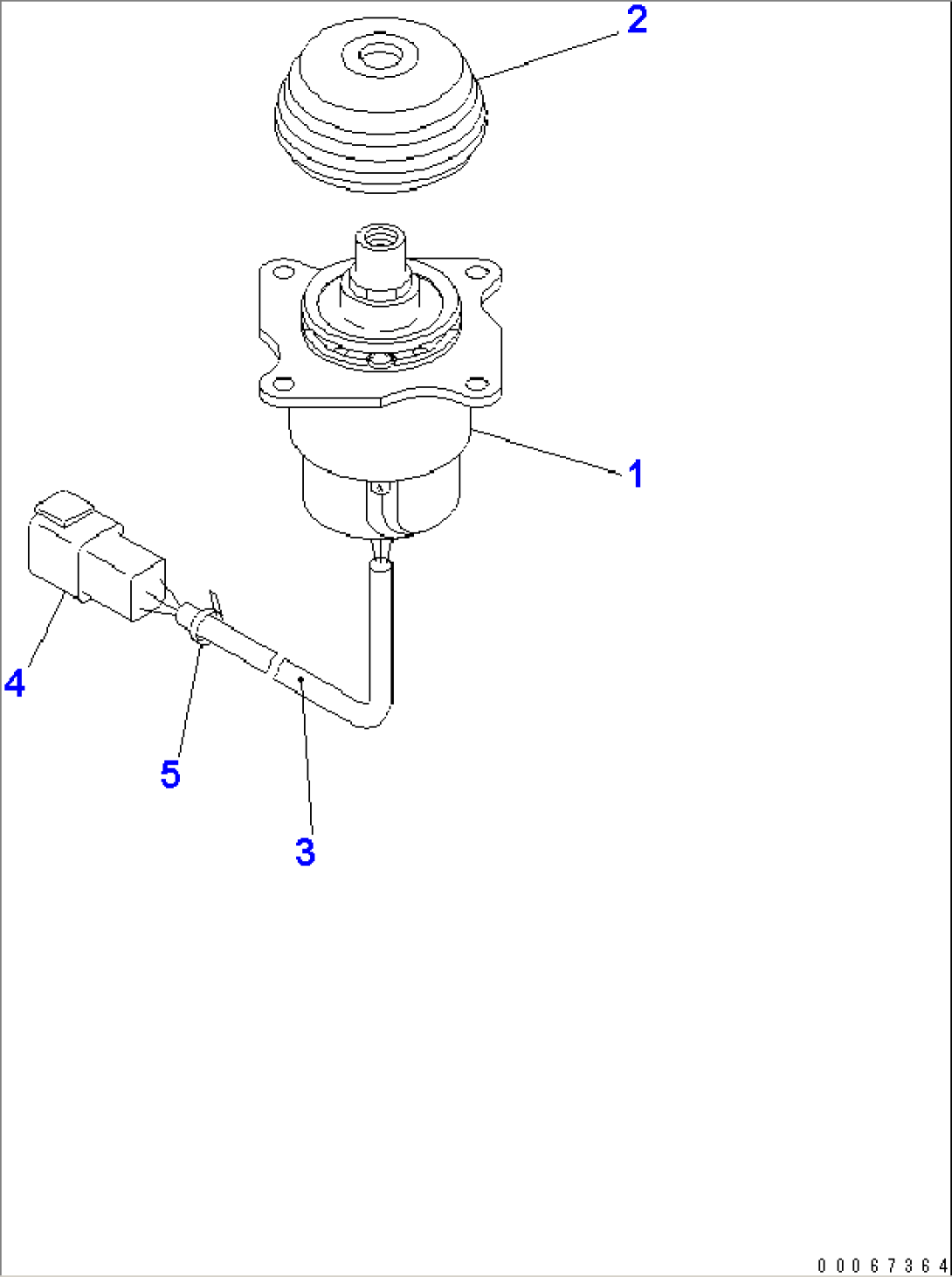 ELECTRIC LEVER (FOR RIPPER)(#80001-)
