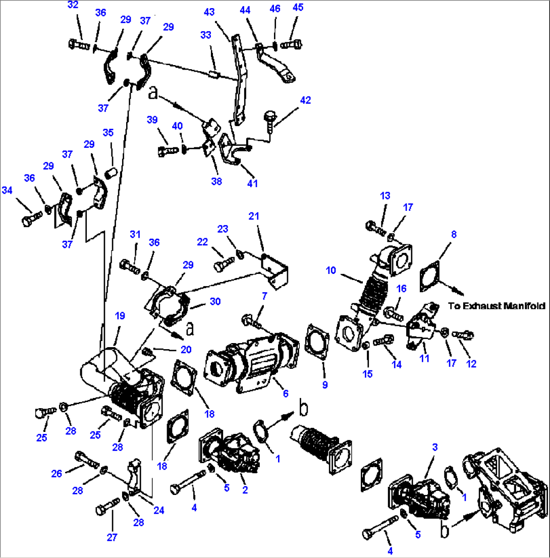 A1216-B8B5 EXHAUST GAS RECIRCULATION (EGR) (1/6) ENGINE S/N 533487-