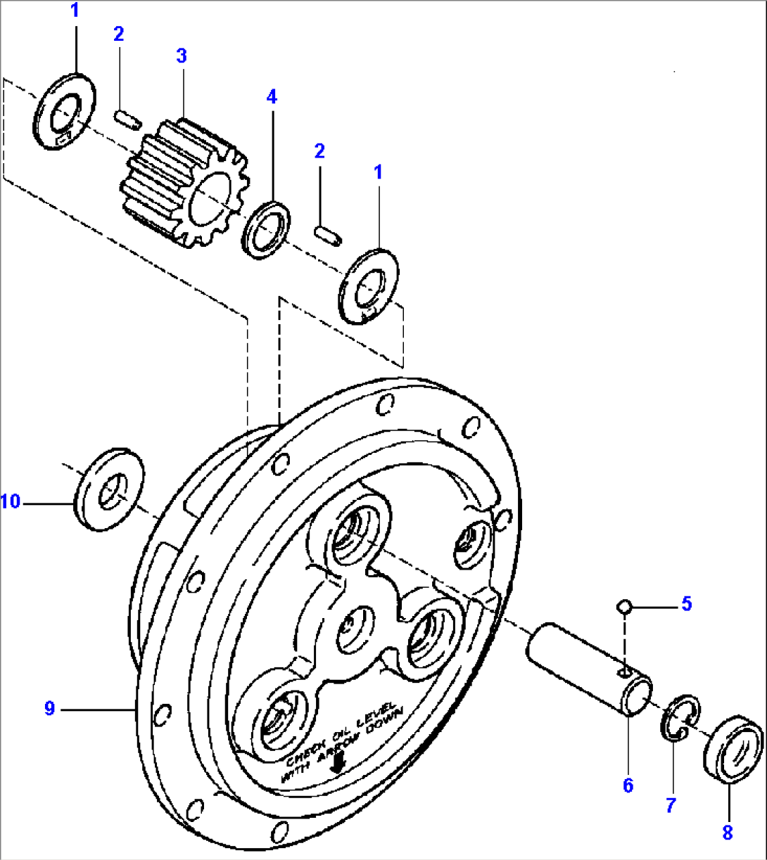 PLANET CARRIER CLARK AXLE - S/N 09705 & UP