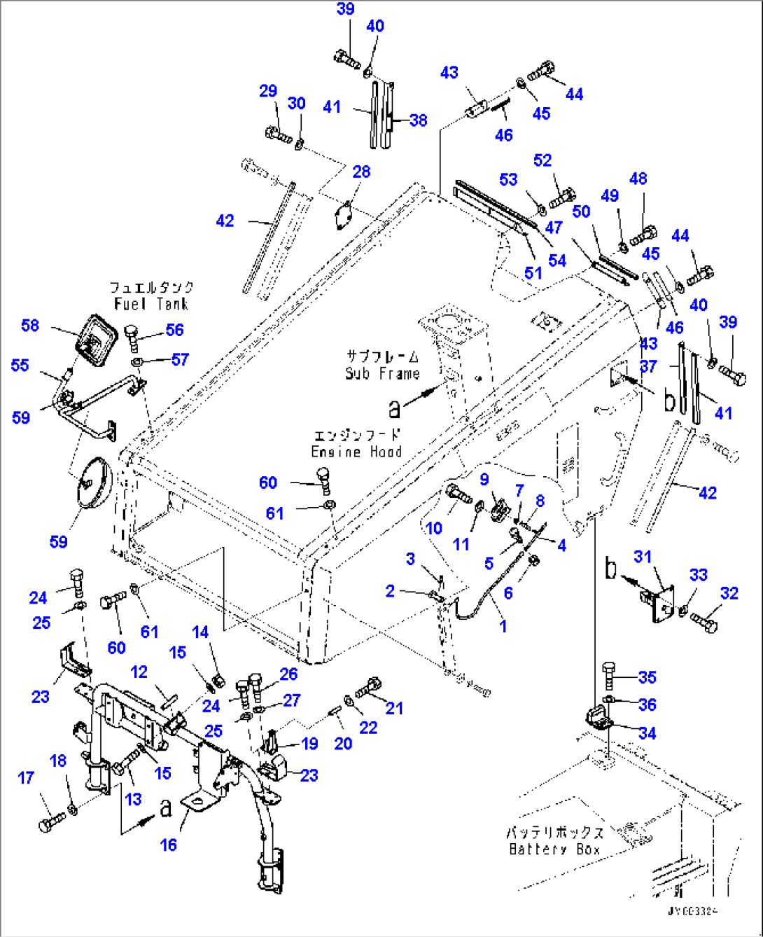 Engine Hood Related Parts, Related Parts (#2841-)