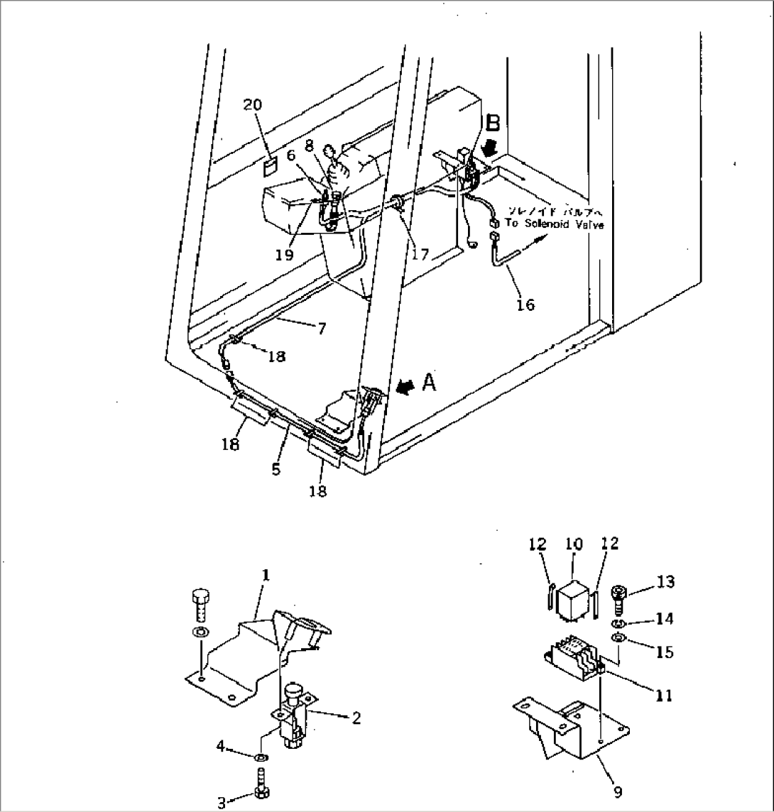 ELECTRICAL SYSTEM (FOR FREE SWING) (EXCEPT JAPAN)(#20001-25923)