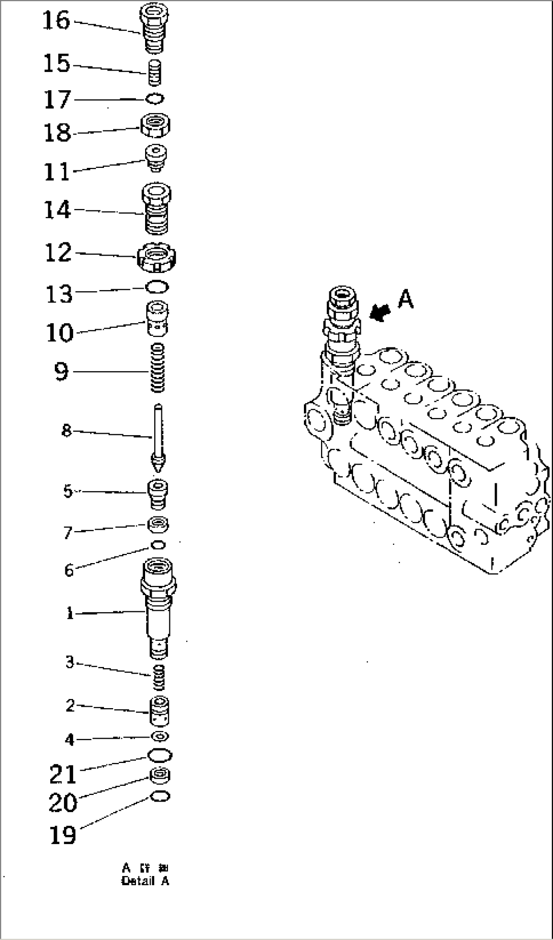 CONTROL VALVE¤ L.H. (3/4) (FOR CONFLUENT ATTACHMENT CIRCUIT)