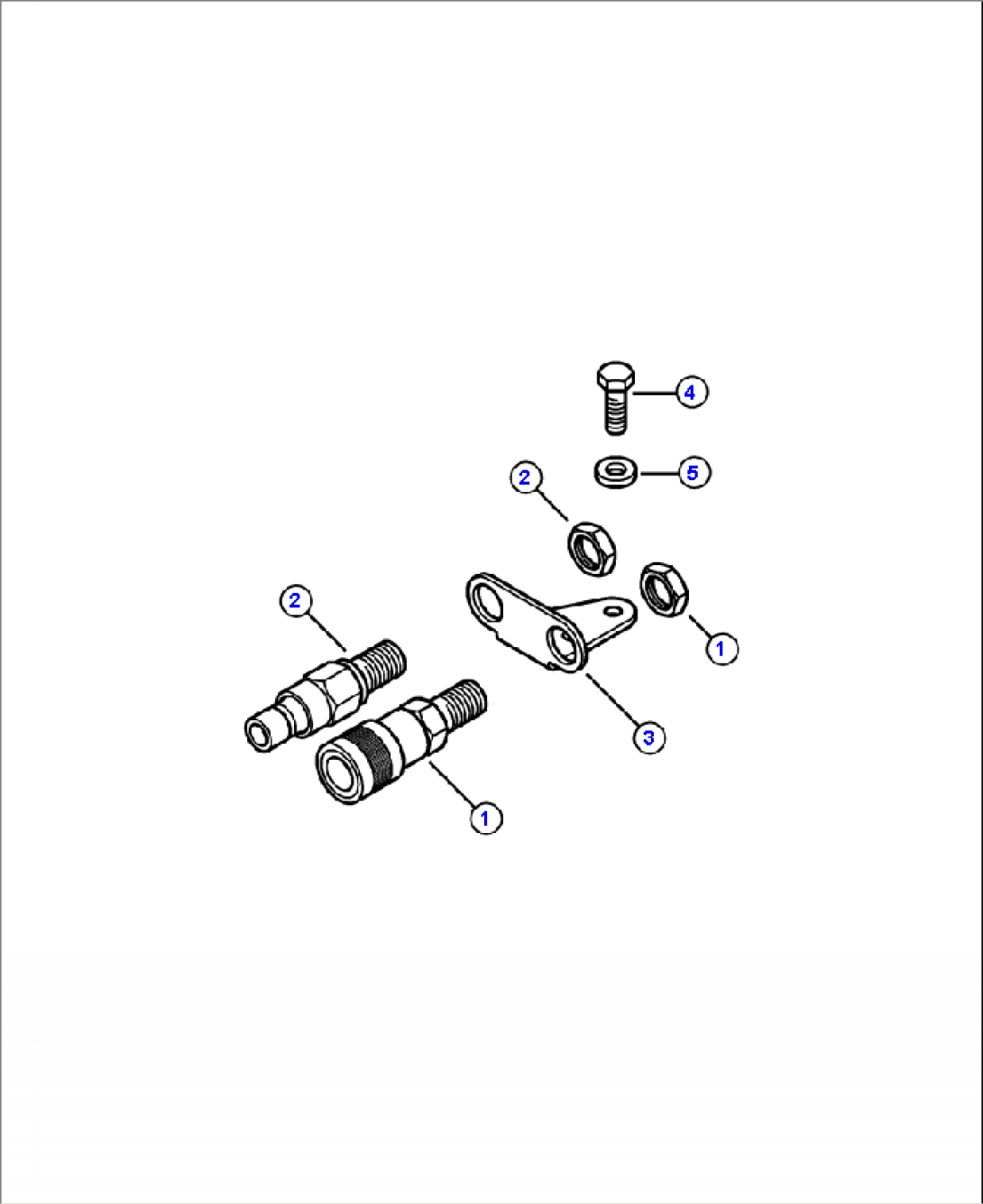 H3005-01A16 FITTING LOCATION QUICK DISCONNECTS - STANDARD FLOW