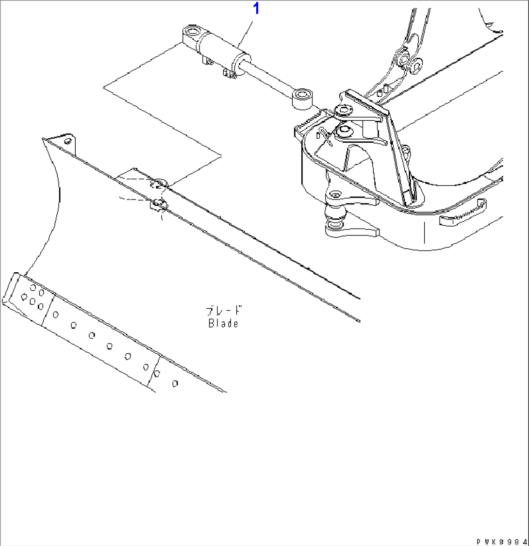 TILT CYLINDER (POWER ANGLE POWER TILT DOZER)