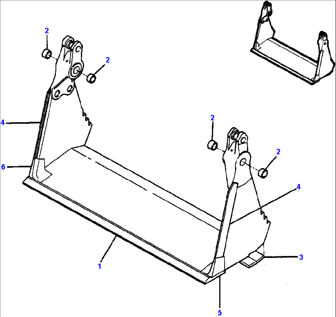 MULTI-PURPOSE BUCKET - CLAM ASSEMBLY