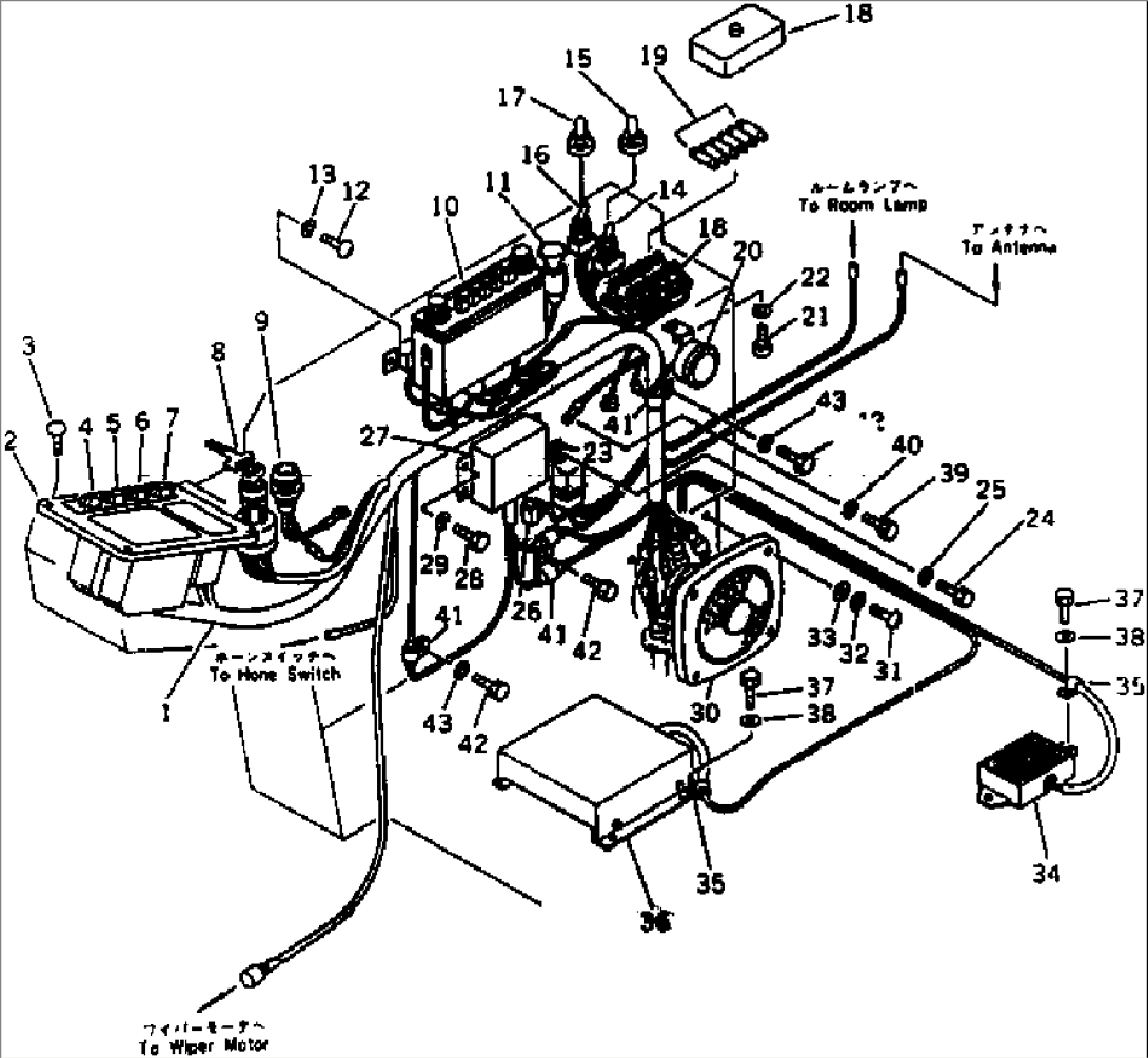 INSTRUMENT PANEL (FOR WRIST CONTROL) (WITH AUTO DECELERATION) (WITH SWING MECHANICAL BRAKE)(#18001-20399)