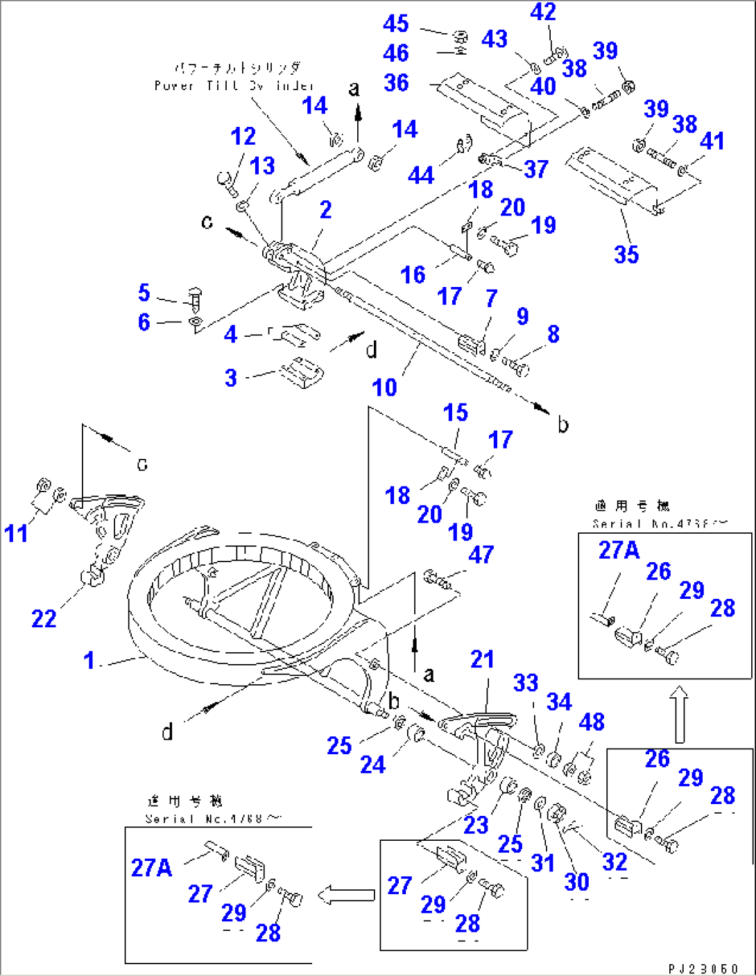 CIRCLE SUPPORT (FOR POWER TILT)(#.-)