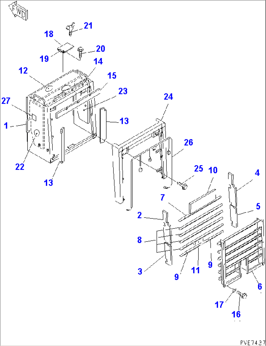 NOISE ABETMENT PARTS (4/7) (FOR EU DYNAMIC NOISE)(#11536-)
