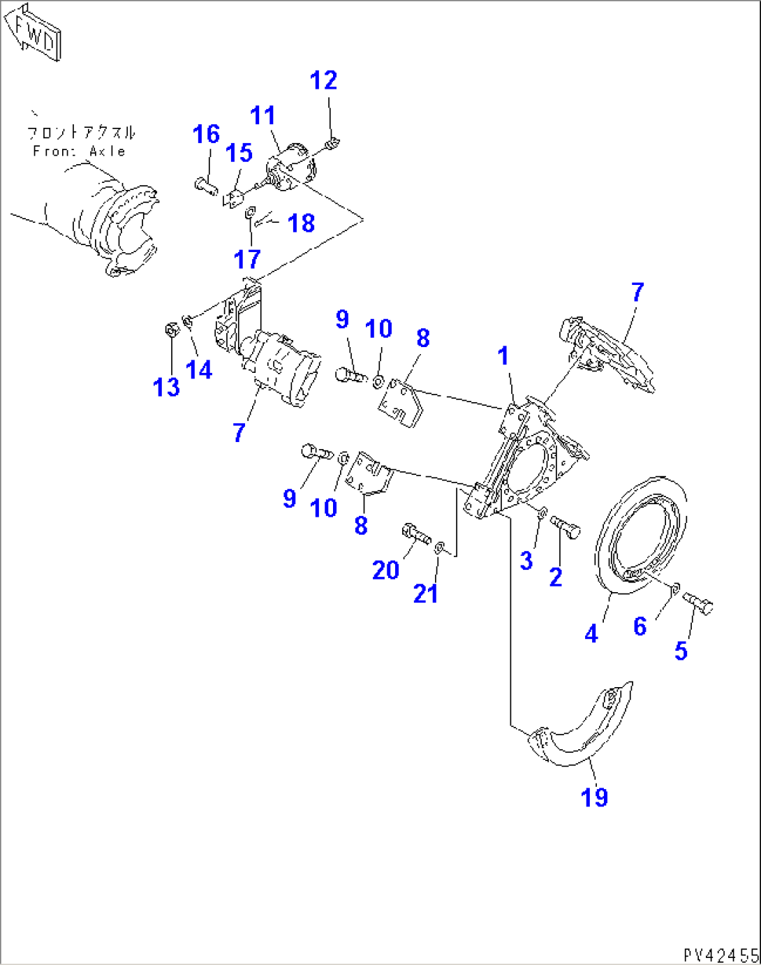 PARKING BRAKE MOUNTING