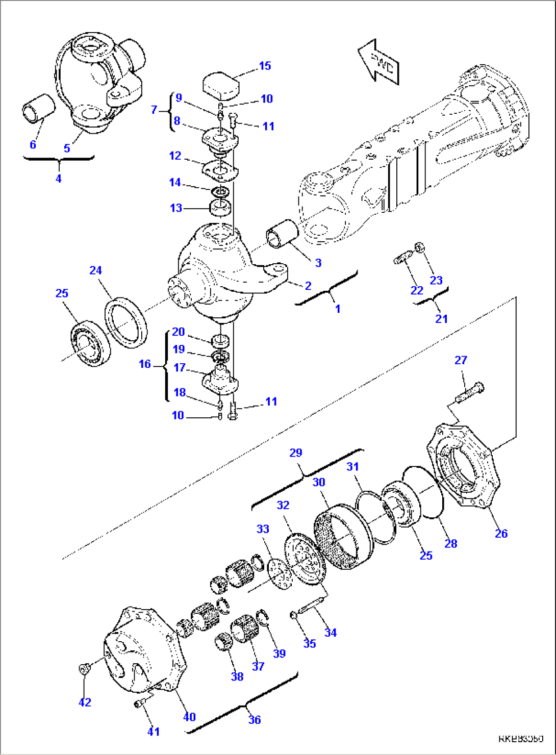 FRONT AXLE (4/7)