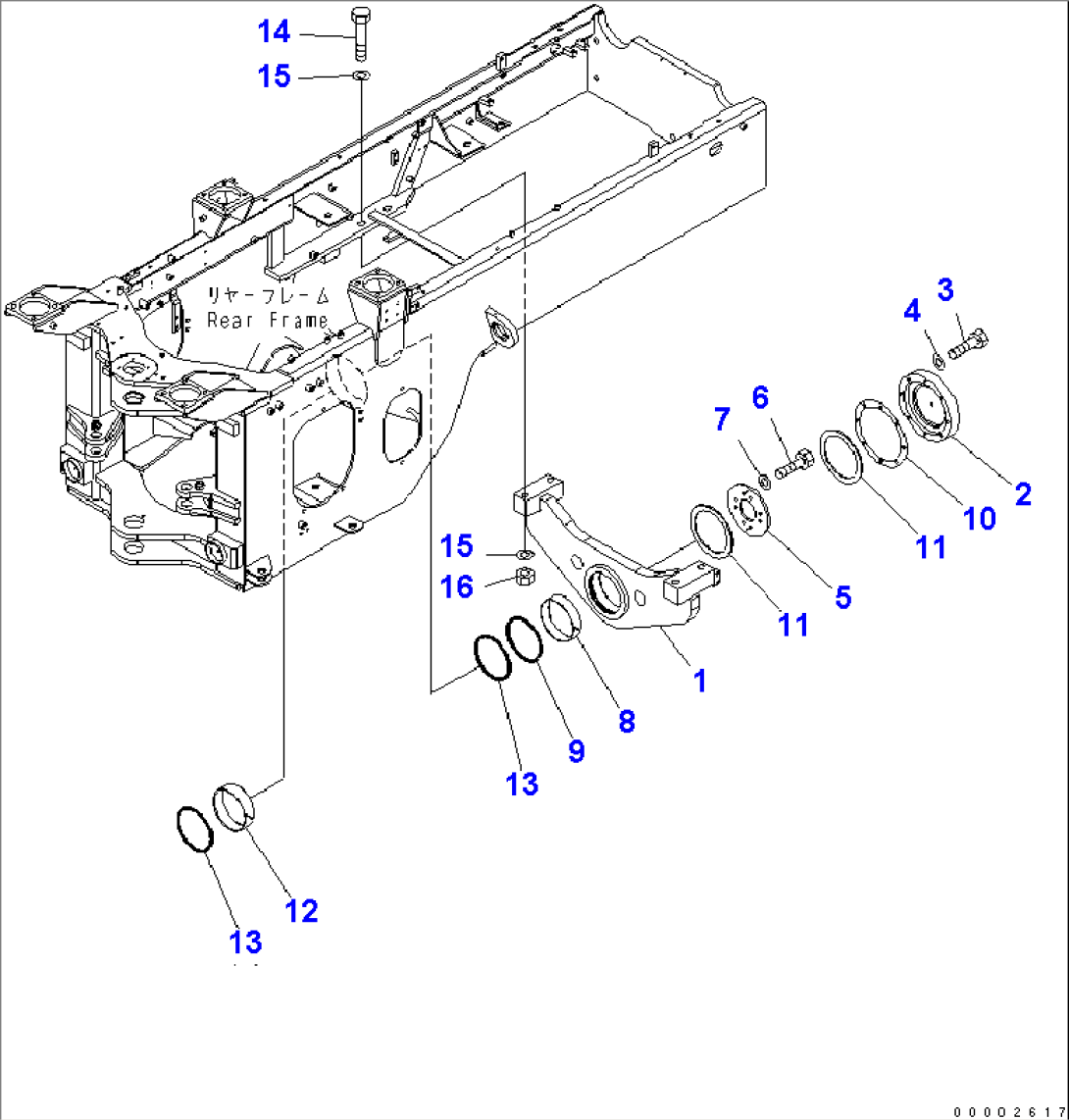 REAR AXLE SUPPORT(#75001-)