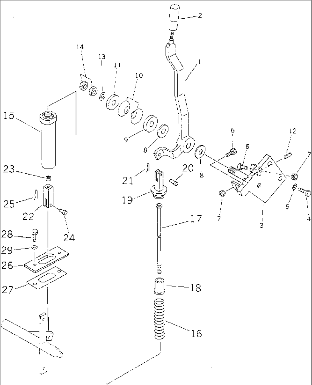 FUEL CONTROL LEVER(#60078-)