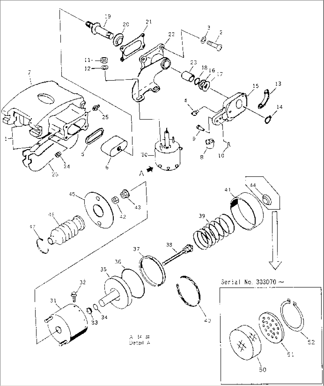 PARKING BRAKE CALIPER