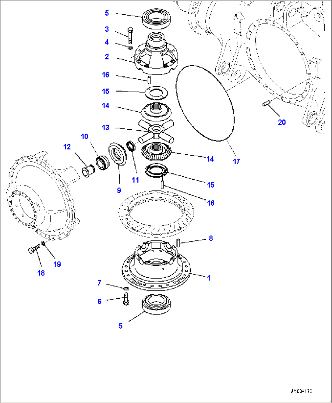 Rear Axle, Differential (2/2) (#80138-)
