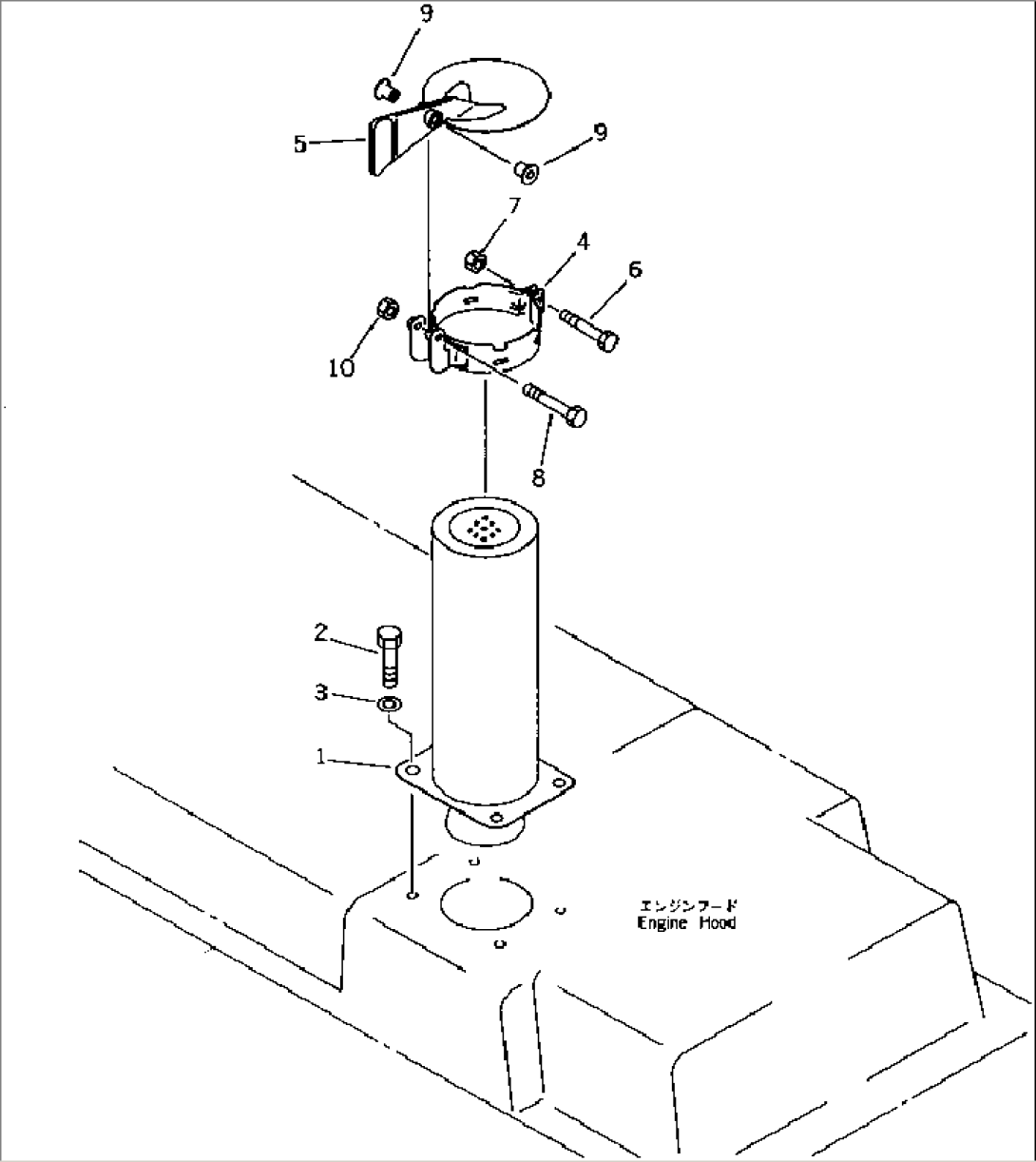 TAIL PIPE AND RAIN CAP