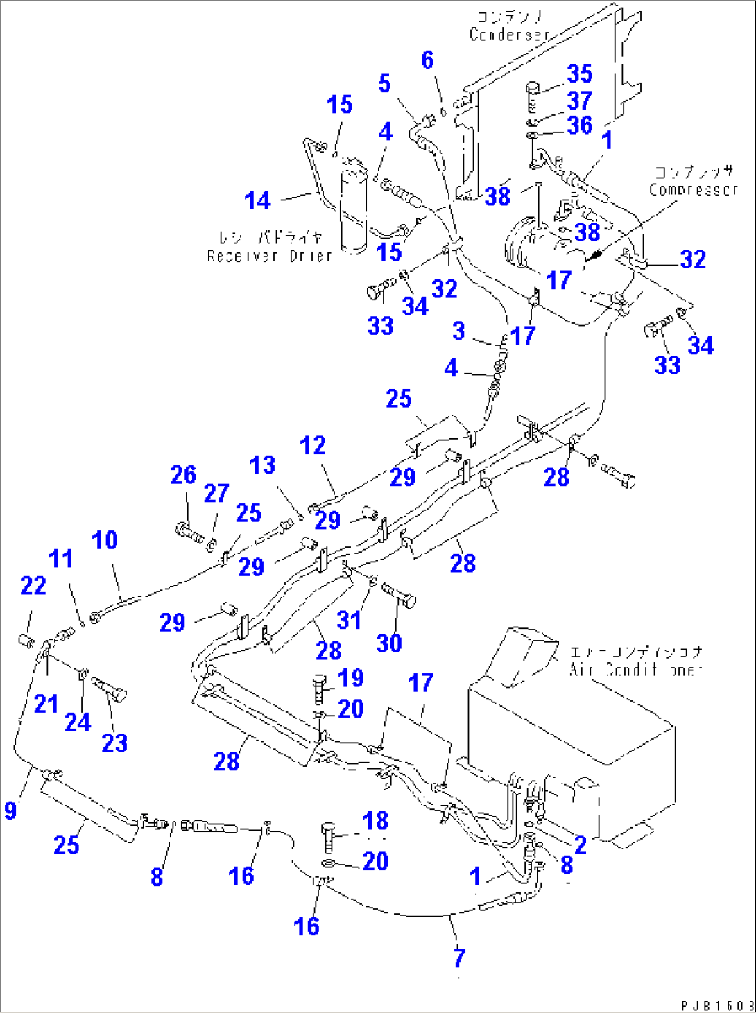 AIR CONDITIONER (COOLING LINES)(#10001-11999)